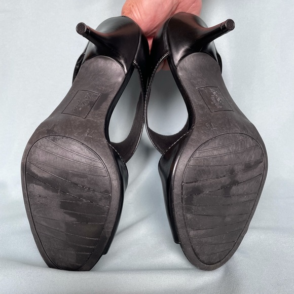 Black vinyl upper, 3in heel - Picture 2 of 3